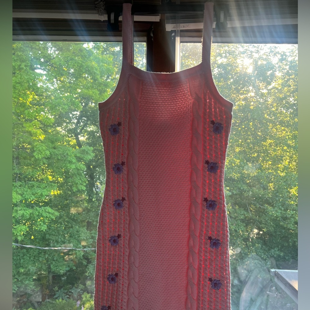 SABO Skirt Knit Pink Summer Mini Dress